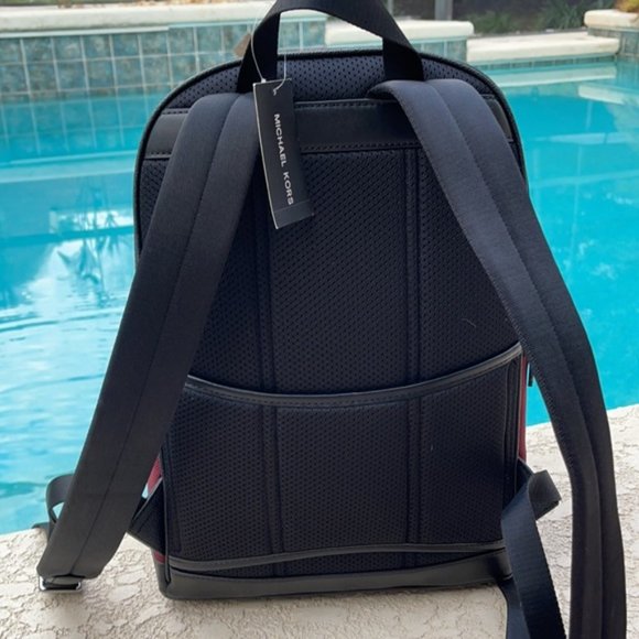 Michael Kors Kent Sport Utility Backpack Merlot - Picture 8 of 16